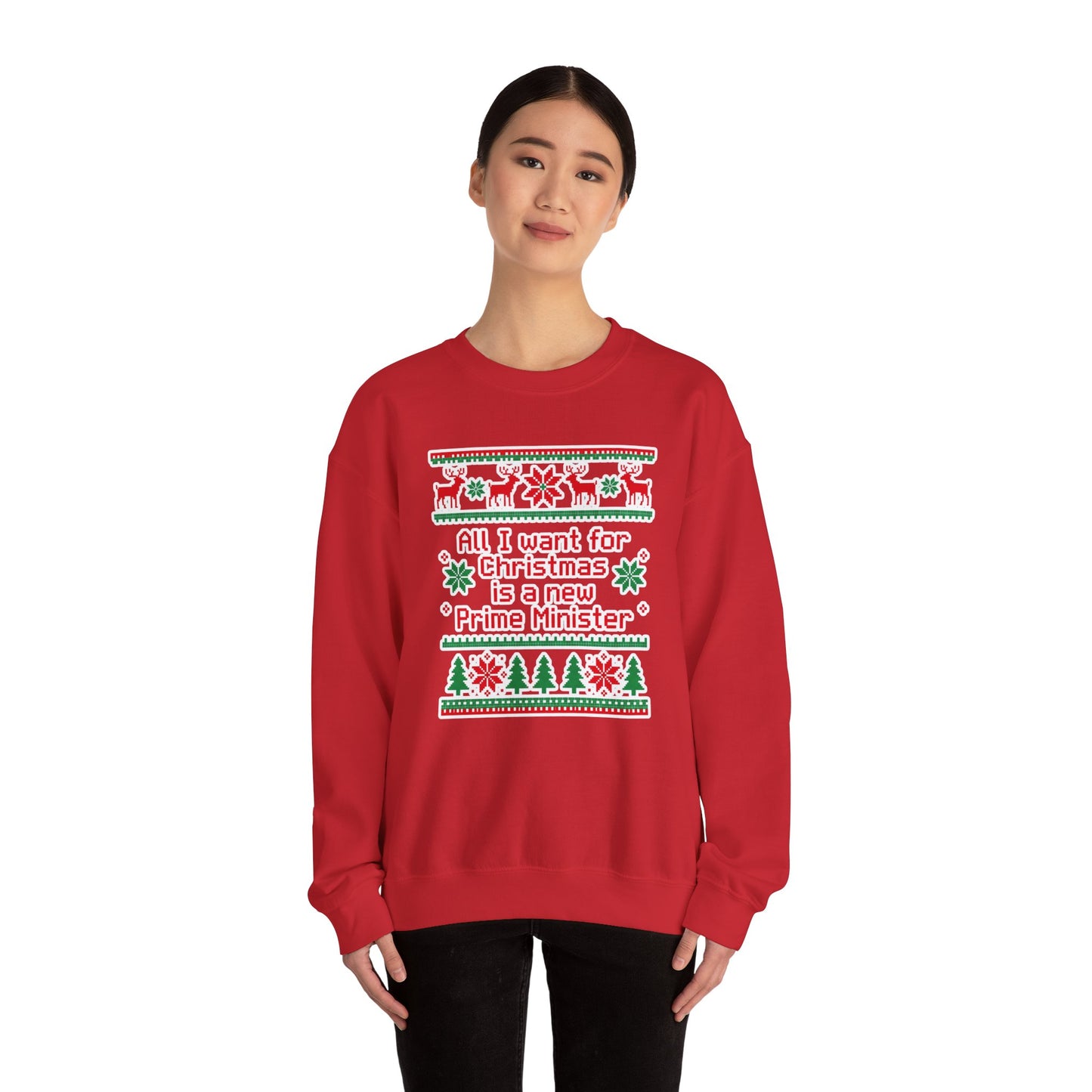 "New Prime Minister" Christmas Crewneck