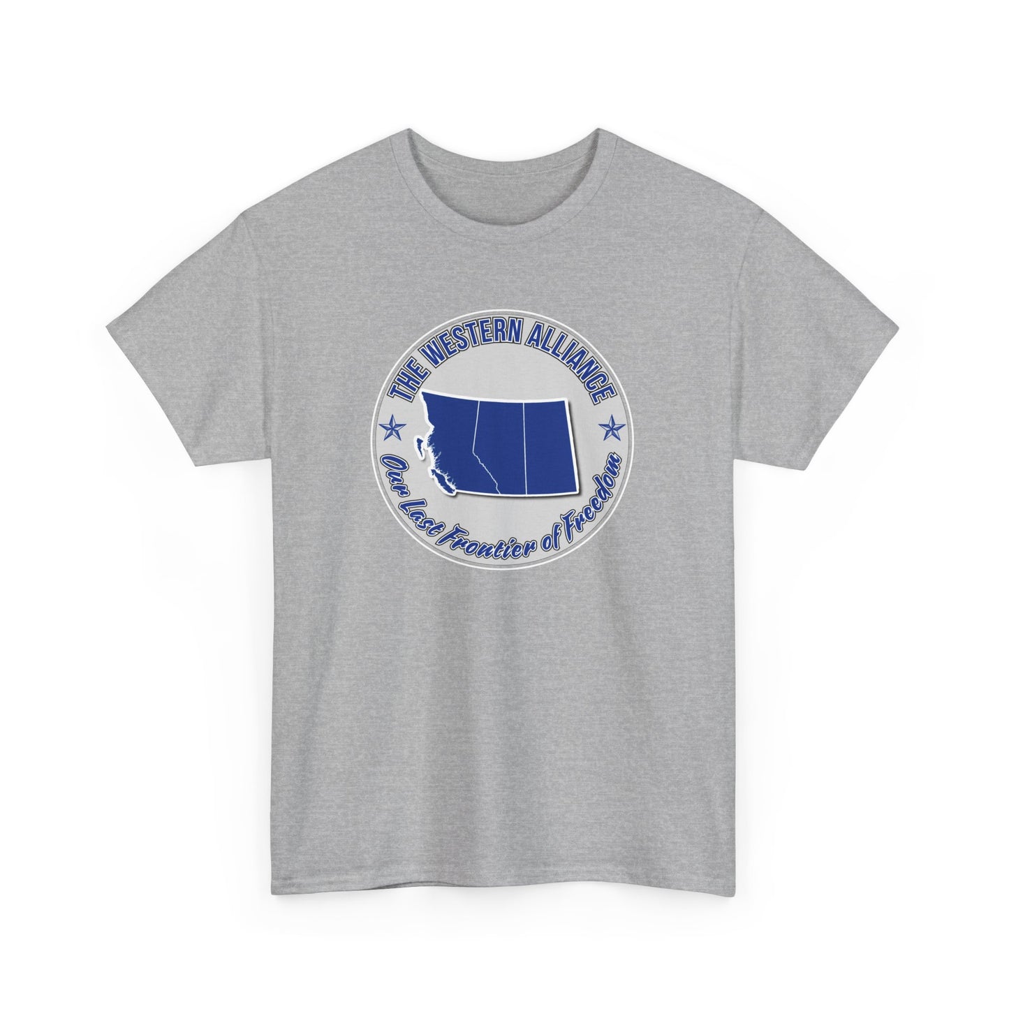 "Western Alliance, Blue" T-shirt