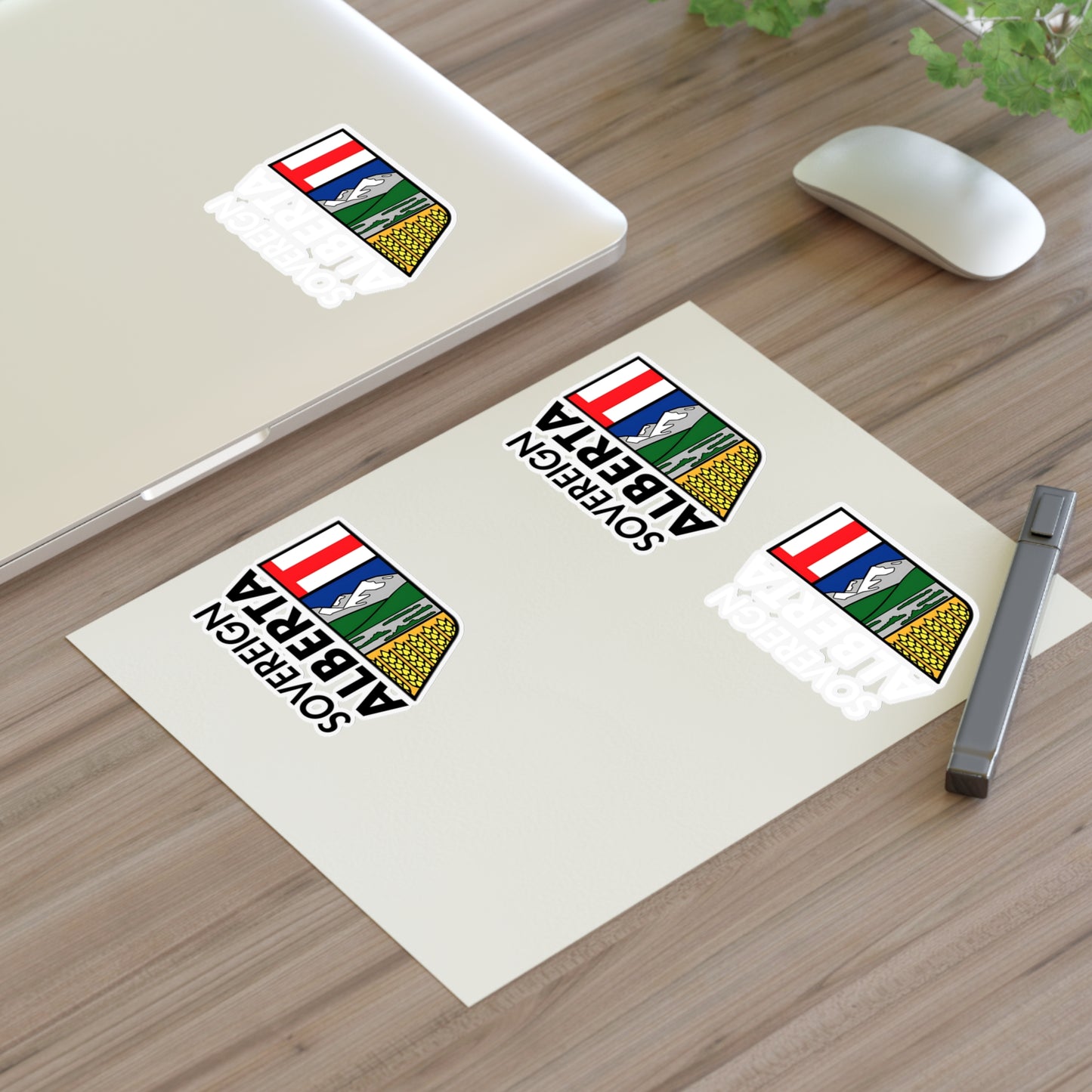 "Alberta Half-Crest" 4-Sticker Pack