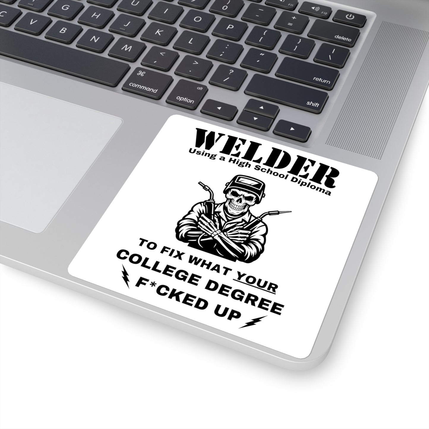 "Welder" Square Sticker