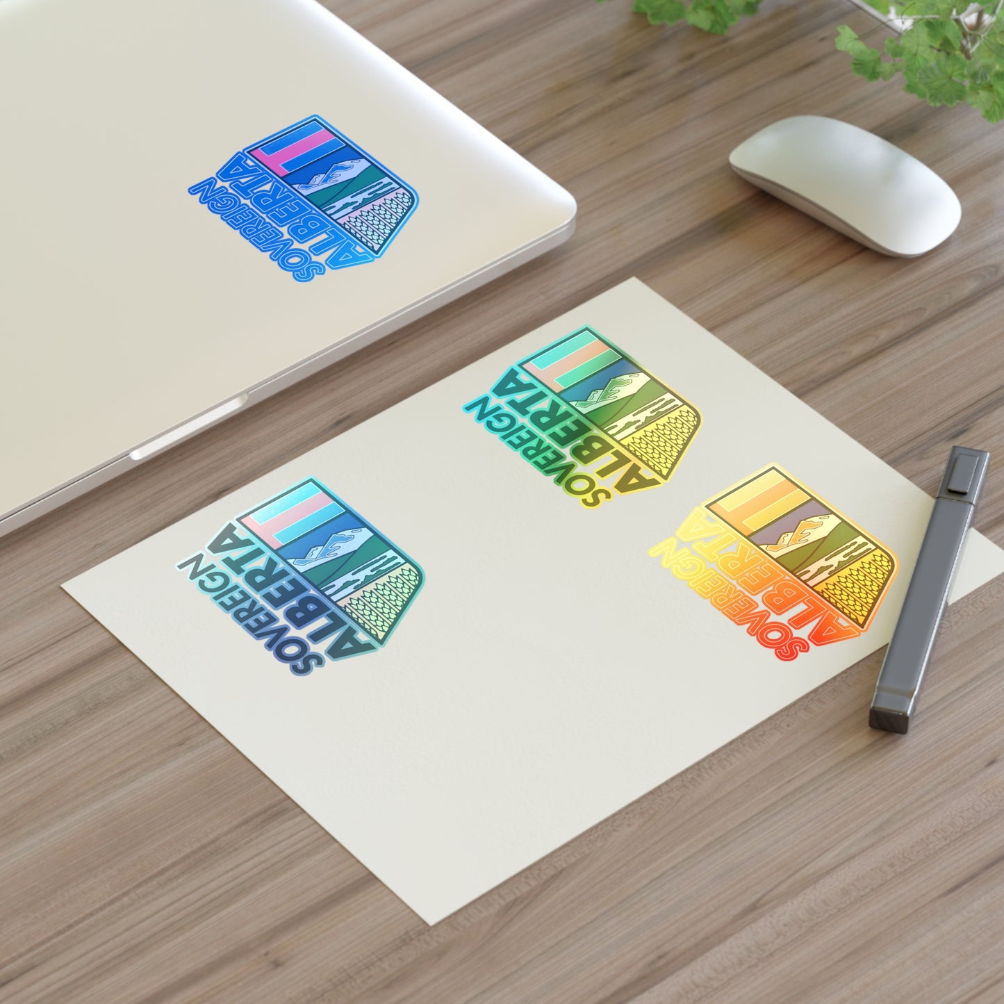 "Alberta Half-Crest" 4-Sticker Pack