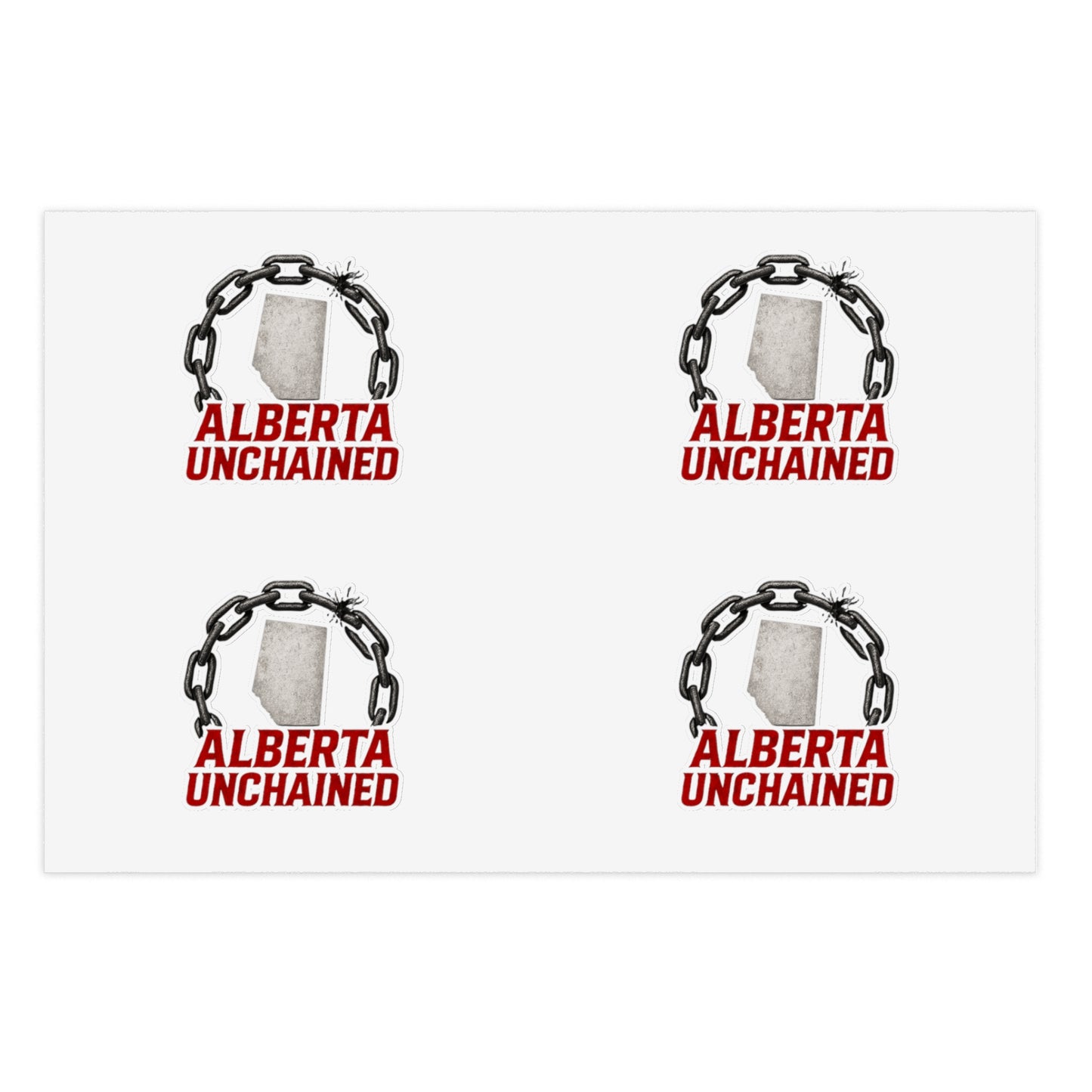 Alberta Unchained Sticker Pack of 4