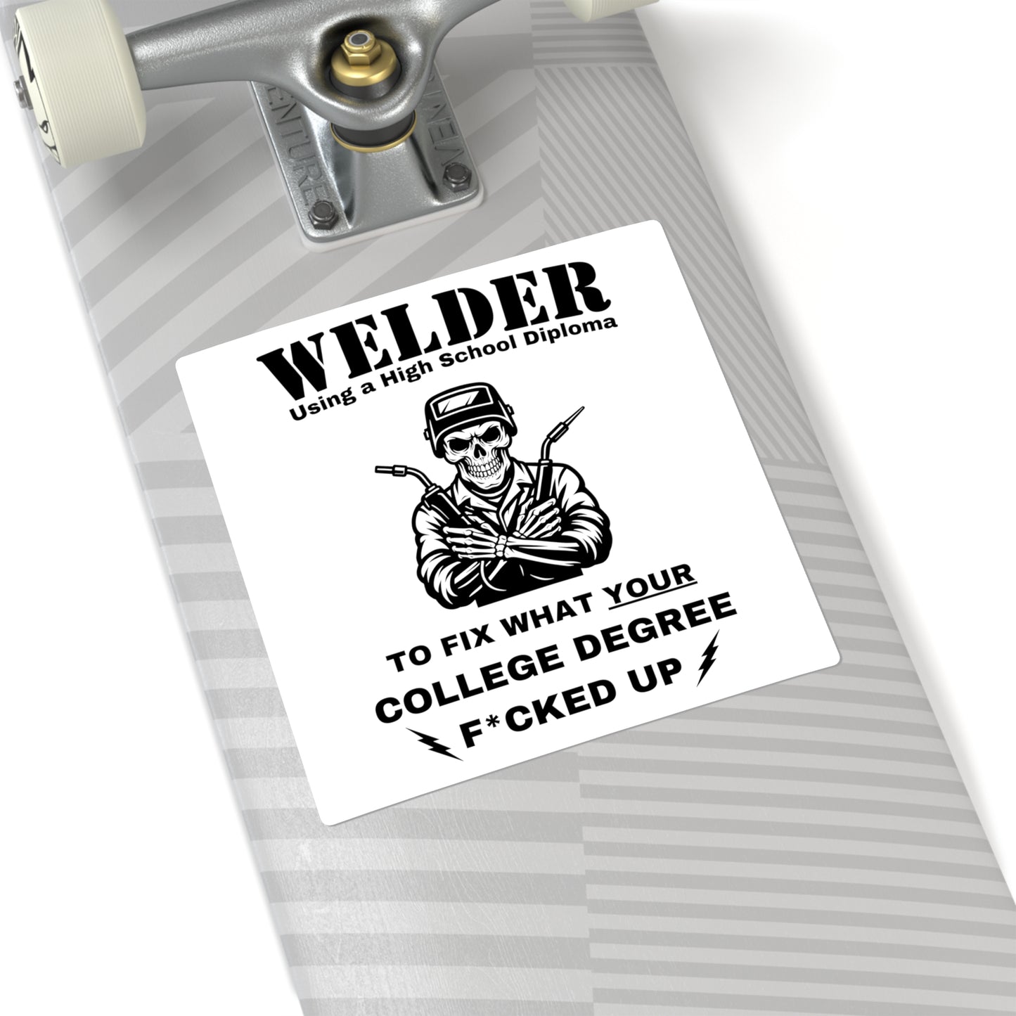 "Welder" Square Sticker