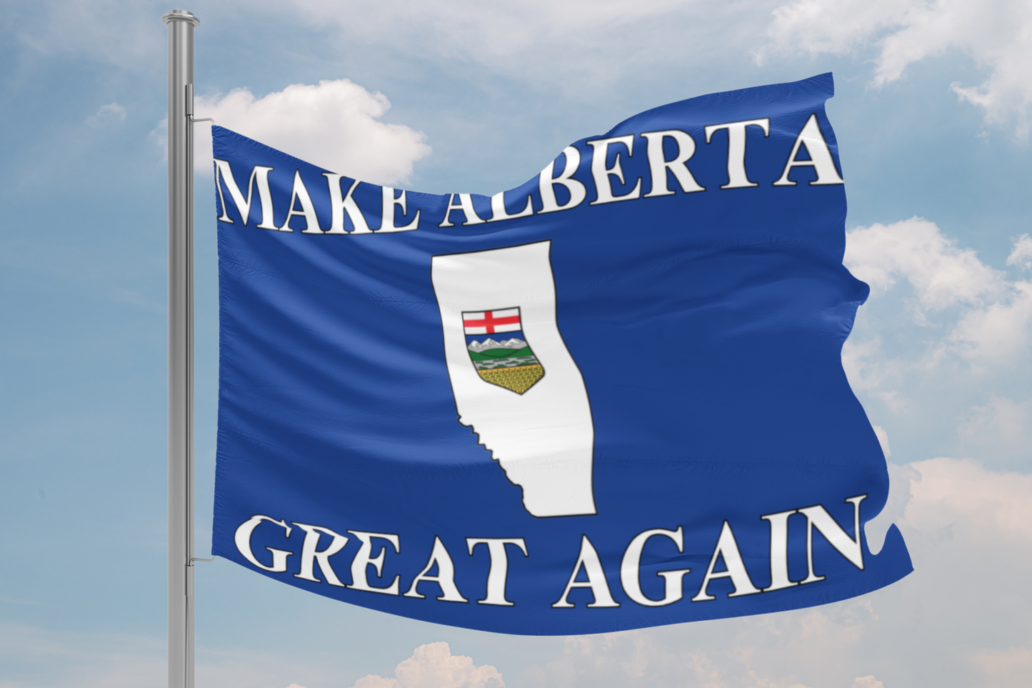 "Make Alberta Great Again" Flag, Blue