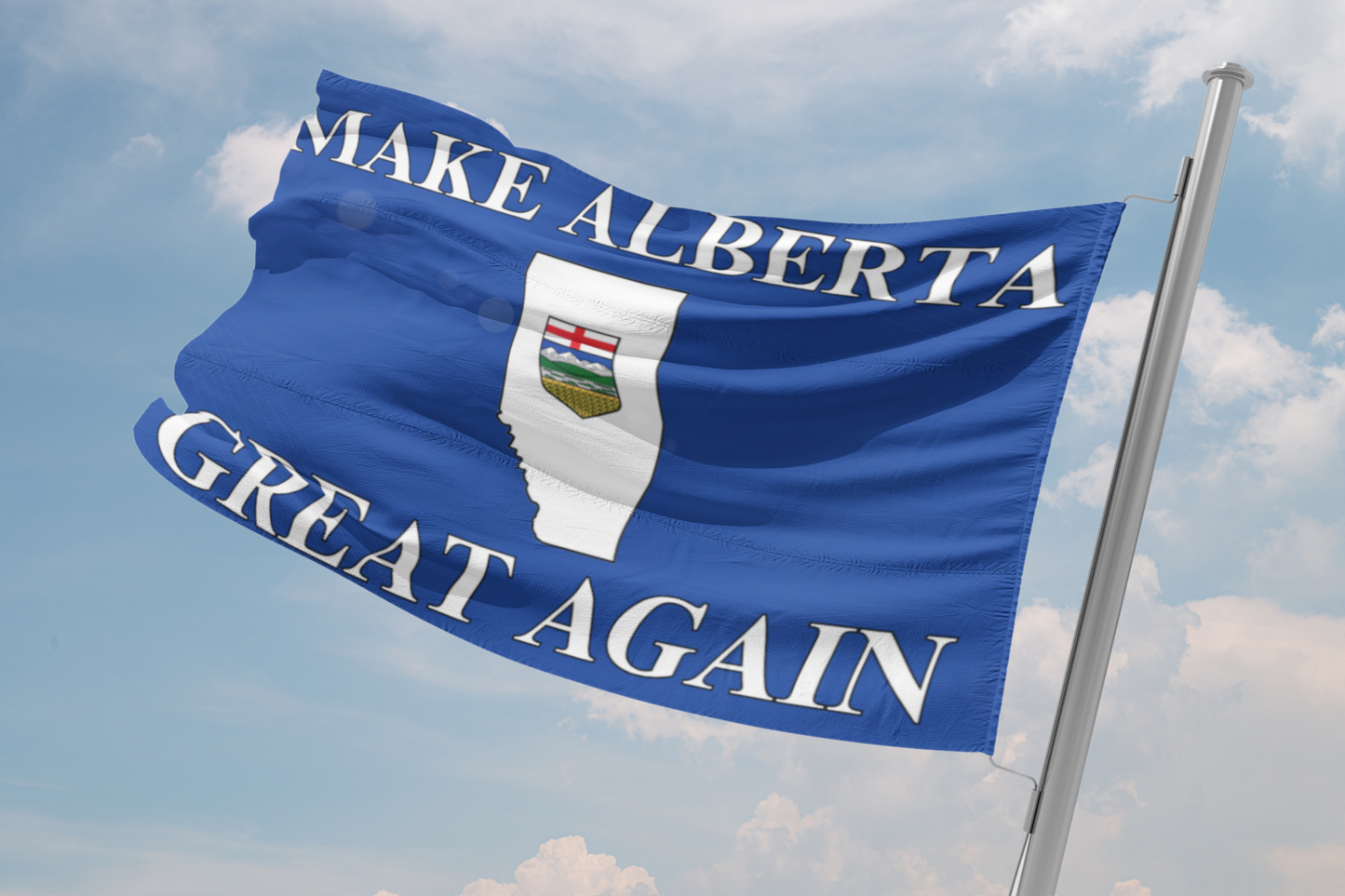 "Make Alberta Great Again" Flag, Blue