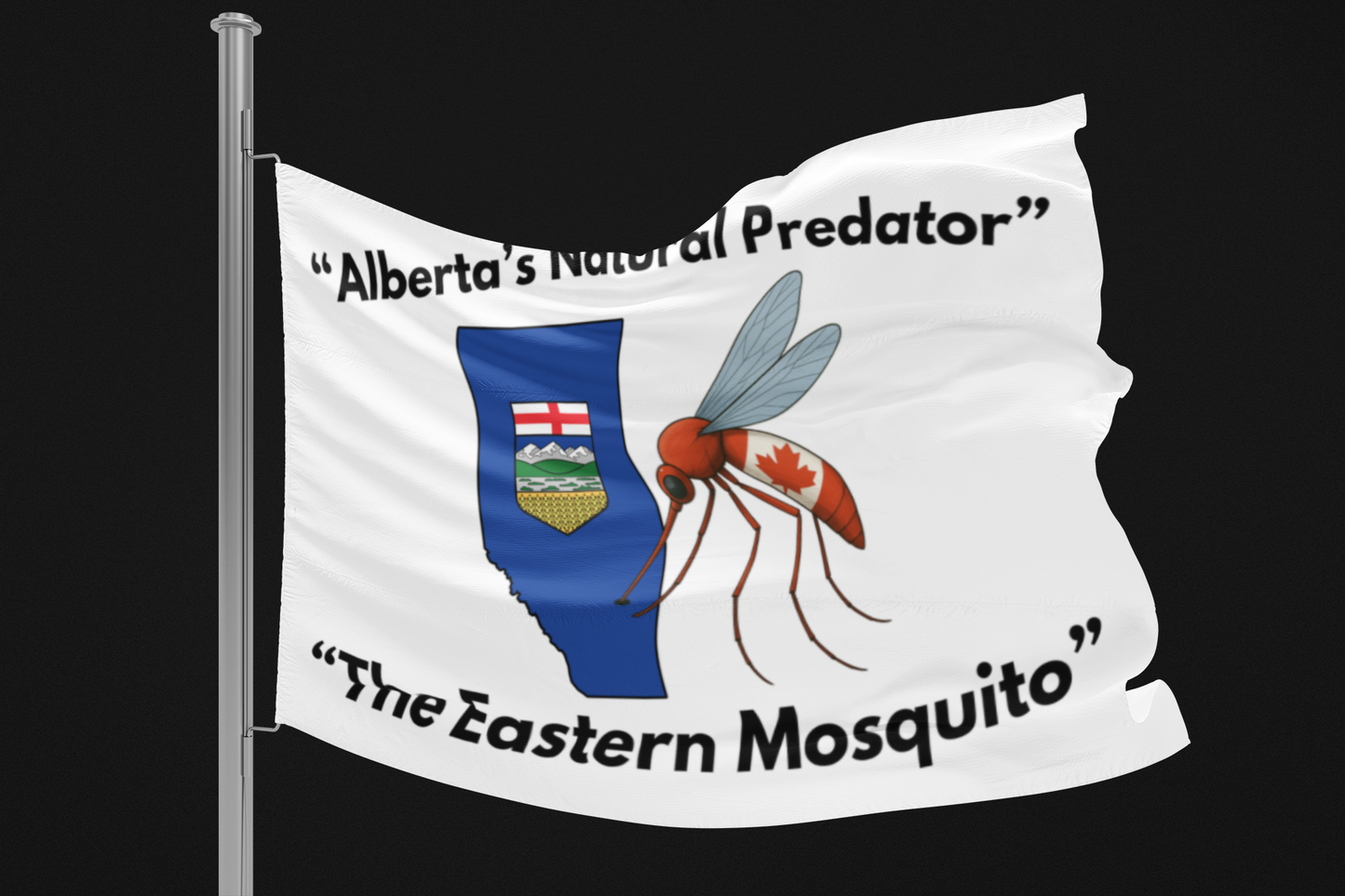"Eastern Mosquito, White Edition" Flag
