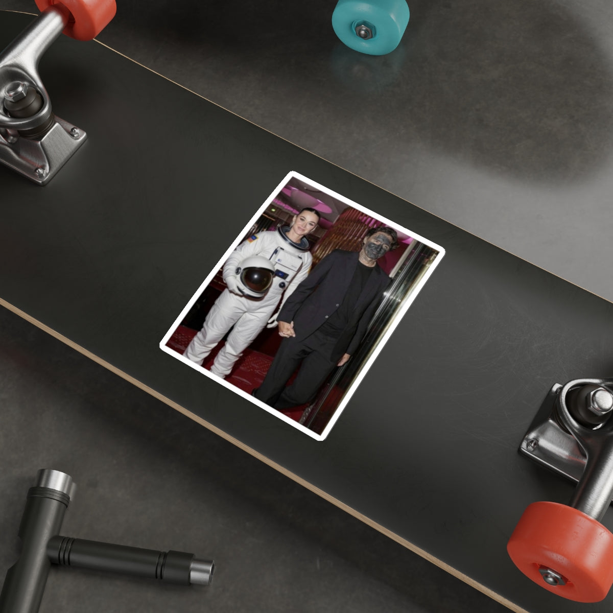 "Katy and Trudeau Costume" Sticker