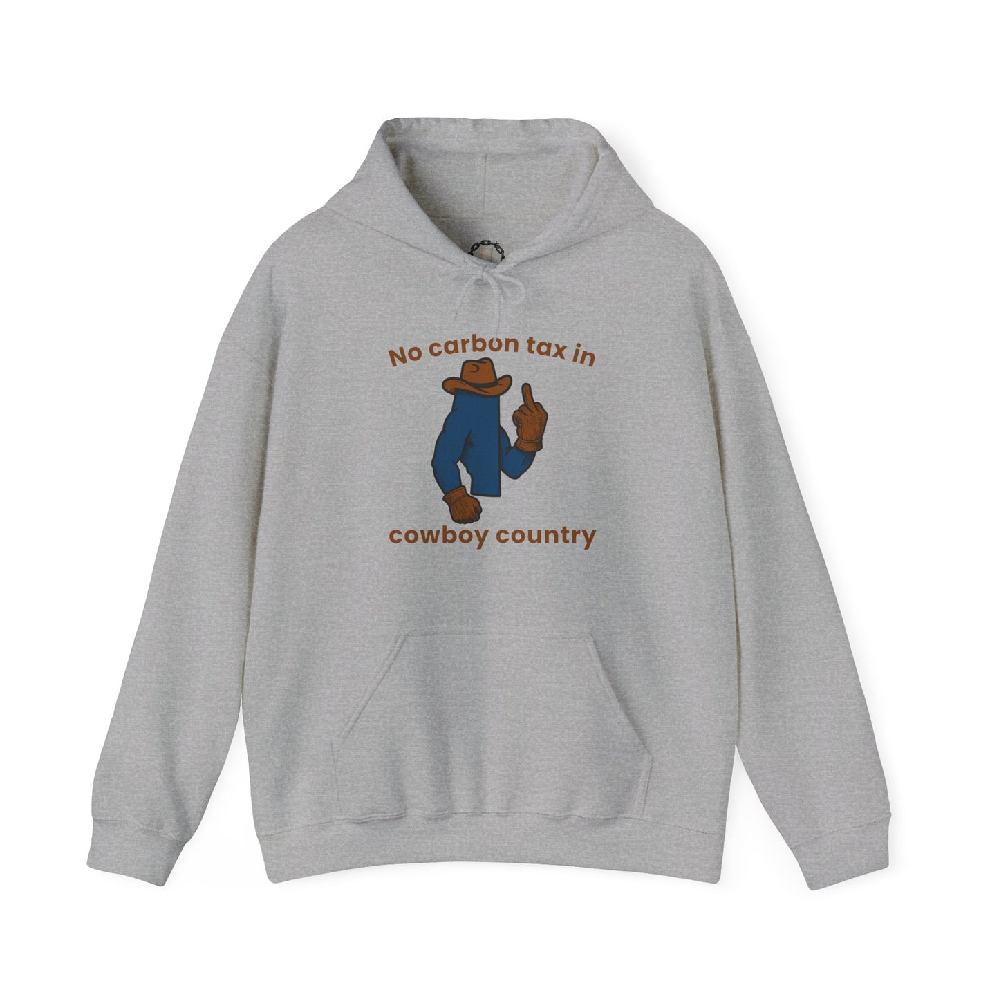 "No Carbon Tax in Cowboy Country" Hoodie