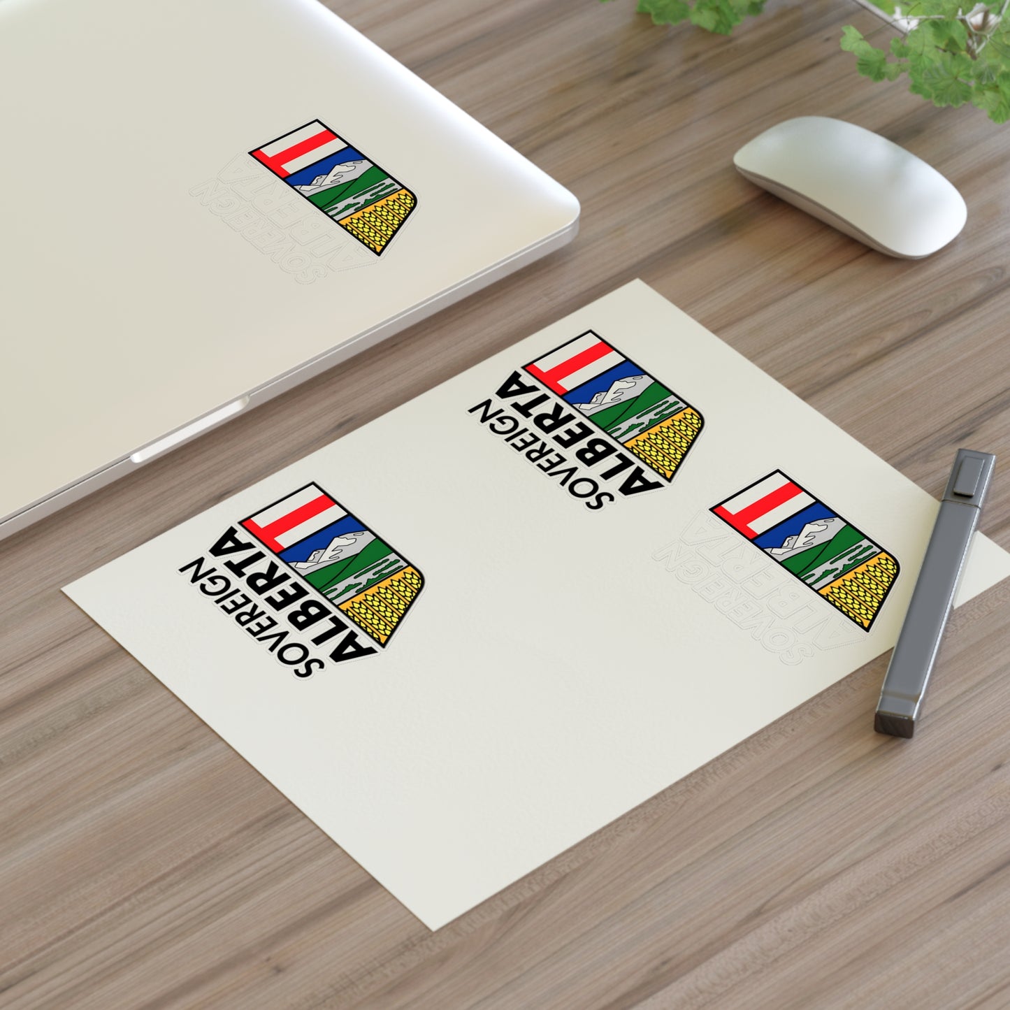 "Alberta Half-Crest" 4-Sticker Pack