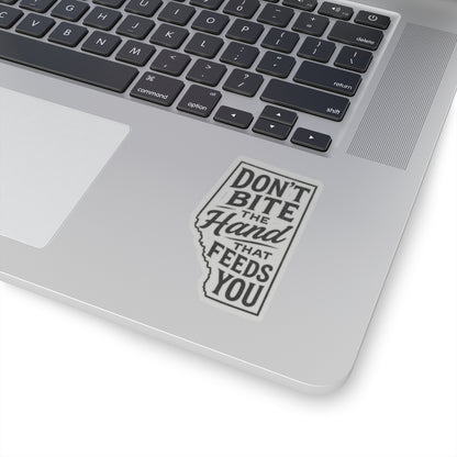 "Don't Bite The Hand" Sticker