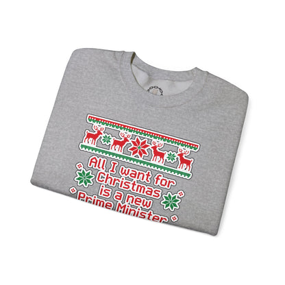 "New Prime Minister" Christmas Crewneck