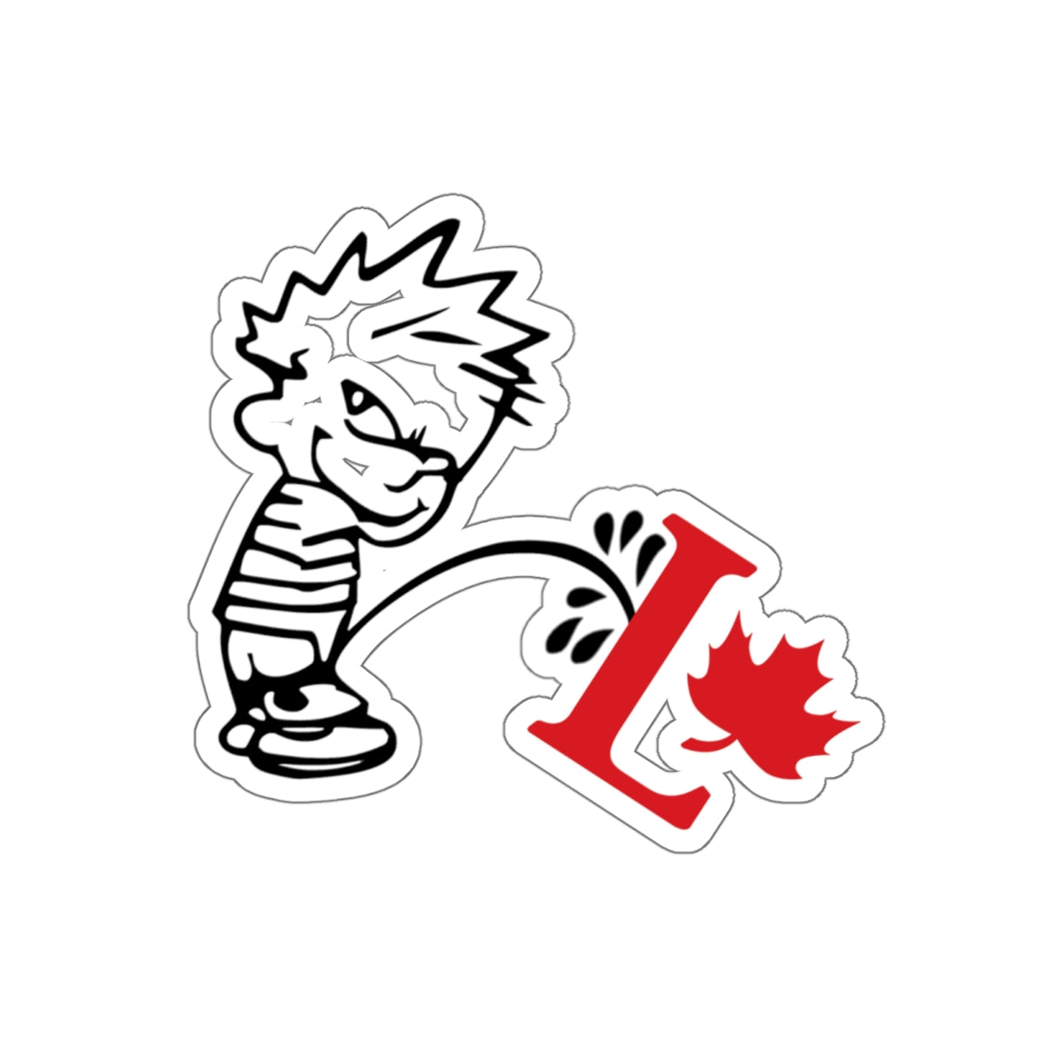 "Peeing on the Liberals" Sticker