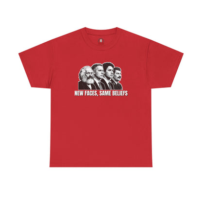 "New Faces, Same Beliefs" T-Shirt