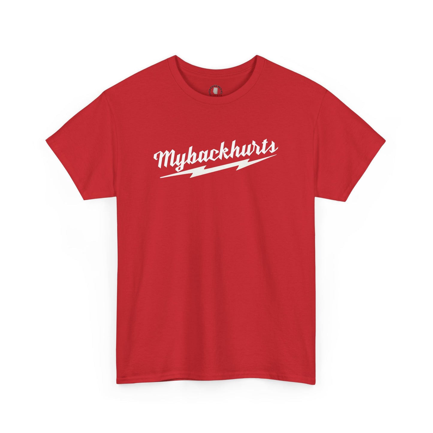 "Mybackhurts" T-Shirt, White Logo