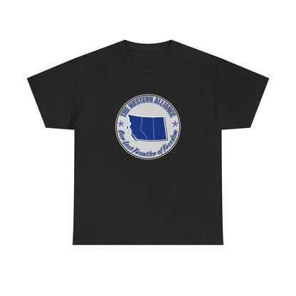 "Western Alliance, Blue" T-shirt