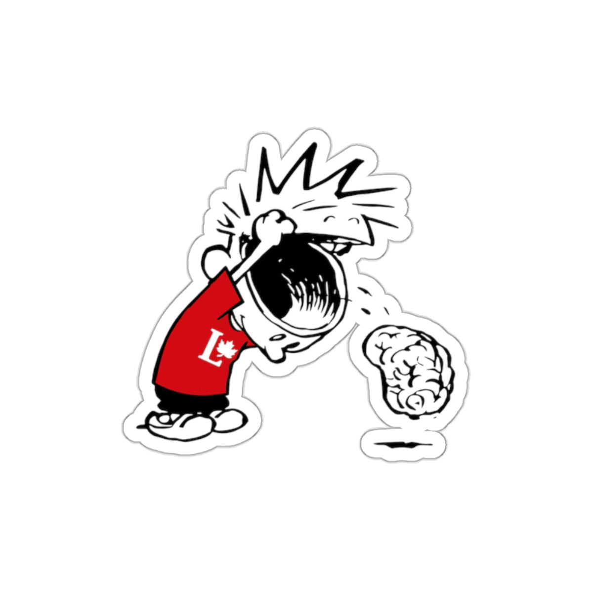 "Liberal with no brains" Sticker