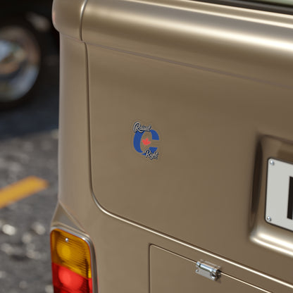 "Raised Right" Transparent Outdoor Sticker