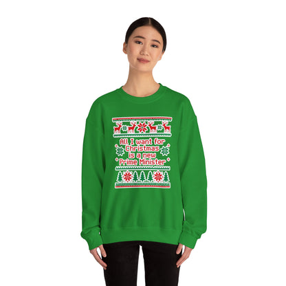 "New Prime Minister" Christmas Crewneck