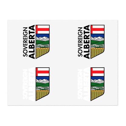 "Alberta Half-Crest" 4-Sticker Pack