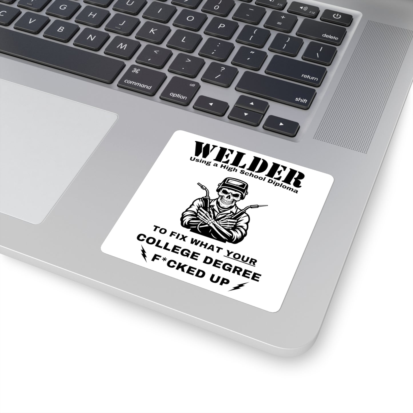 "Welder" Square Sticker