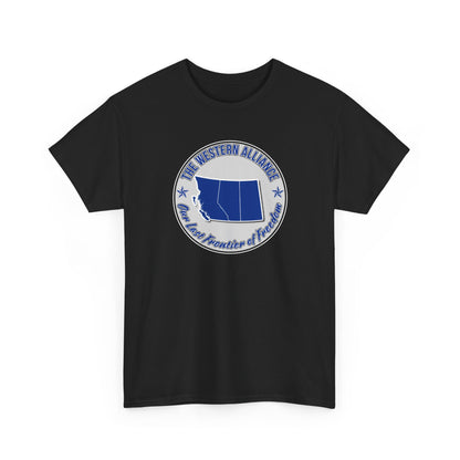 "Western Alliance, Blue" T-shirt
