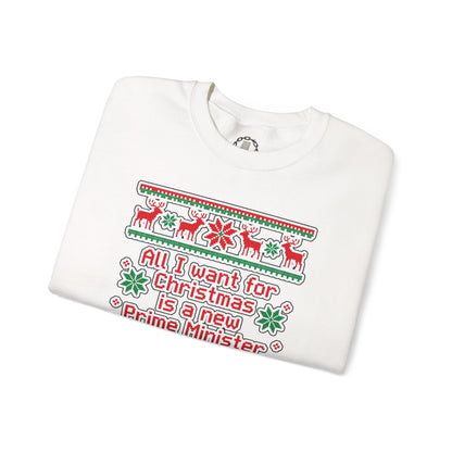 "New Prime Minister" Christmas Crewneck