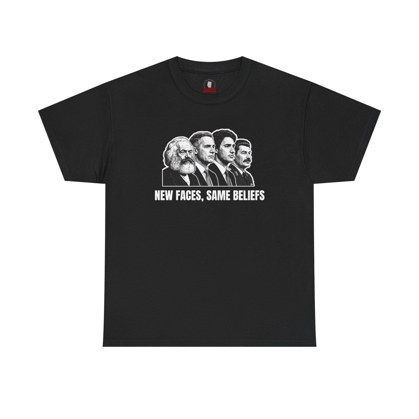 "New Faces, Same Beliefs" T-Shirt