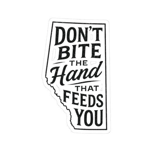 "Don't Bite The Hand" Sticker