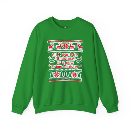 "New Prime Minister" Christmas Crewneck
