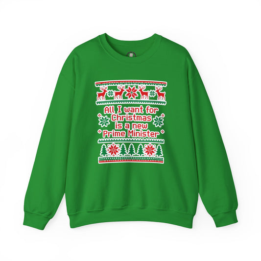 "New Prime Minister" Christmas Crewneck