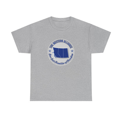 "Western Alliance, Blue" T-shirt