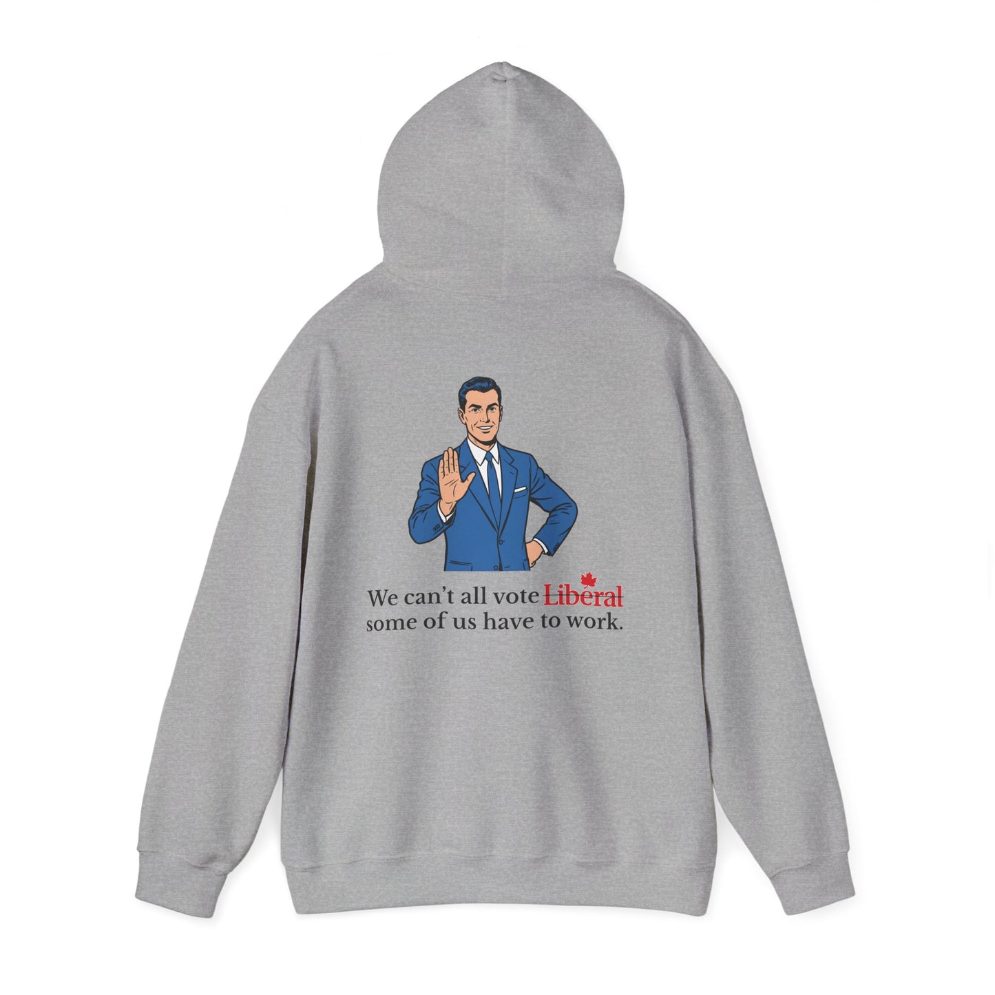 "Some of us Work" Hoodie, Back Design