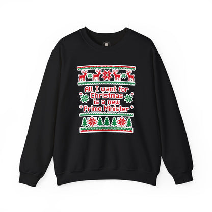 "New Prime Minister" Christmas Crewneck