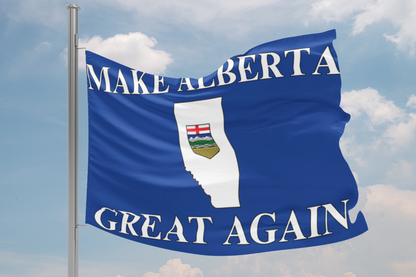 "Make Alberta Great Again" Flag, Blue
