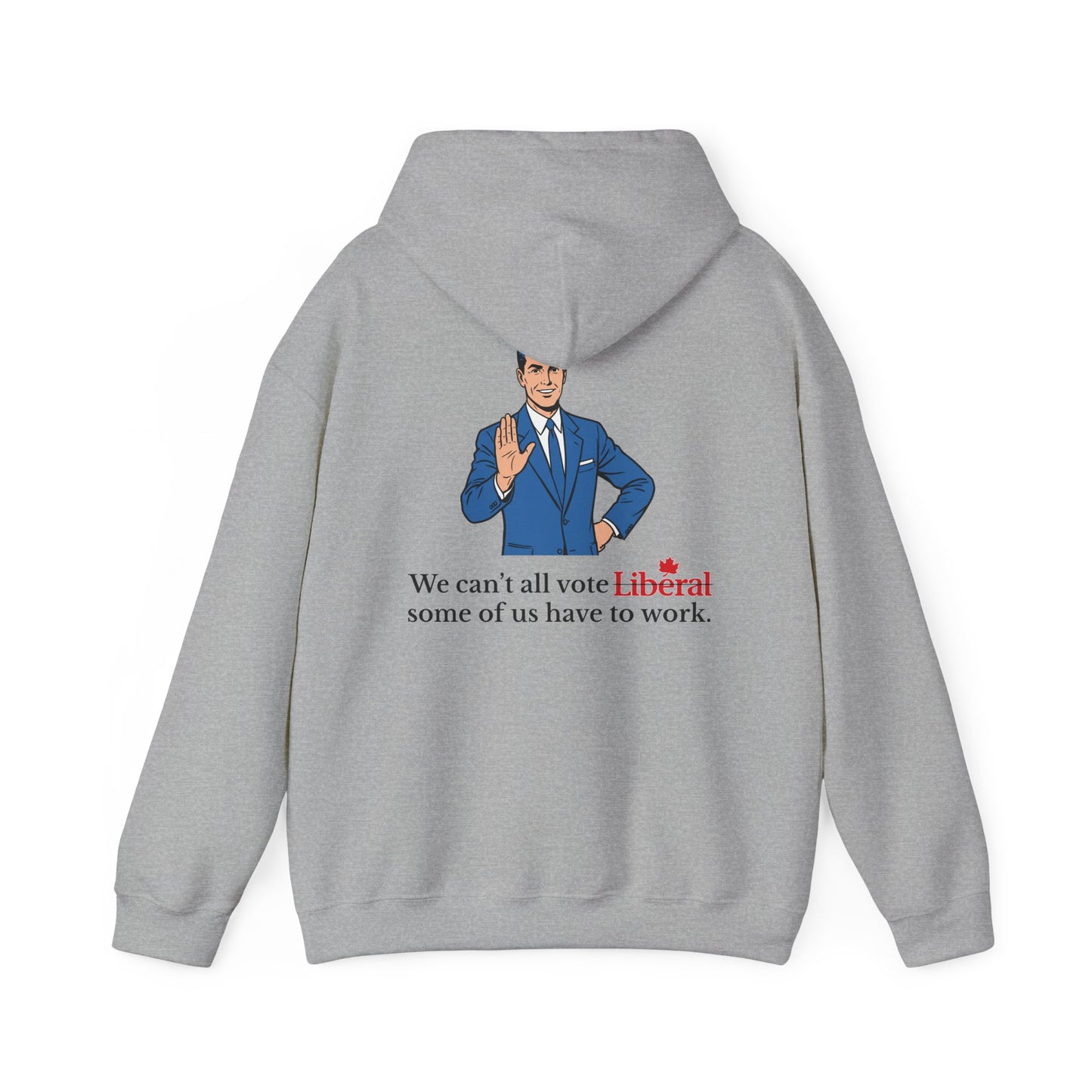 "Some of us Work" Hoodie, Back Design