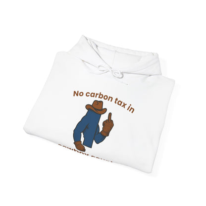 "No Carbon Tax in Cowboy Country" Hoodie
