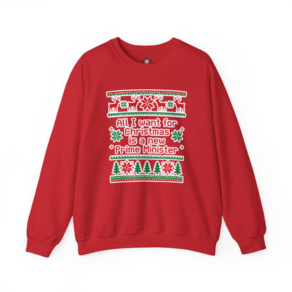 "New Prime Minister" Christmas Crewneck