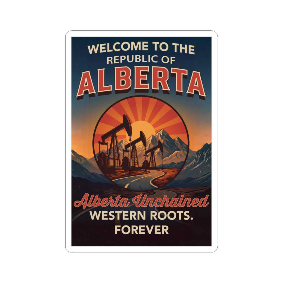 "Albertan Republic" Sticker