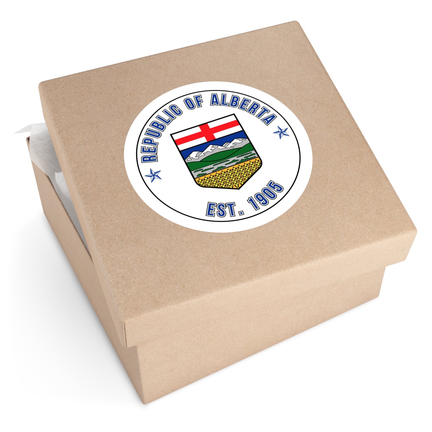 "Republic of Alberta" Round Sticker