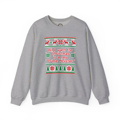 "New Prime Minister" Christmas Crewneck