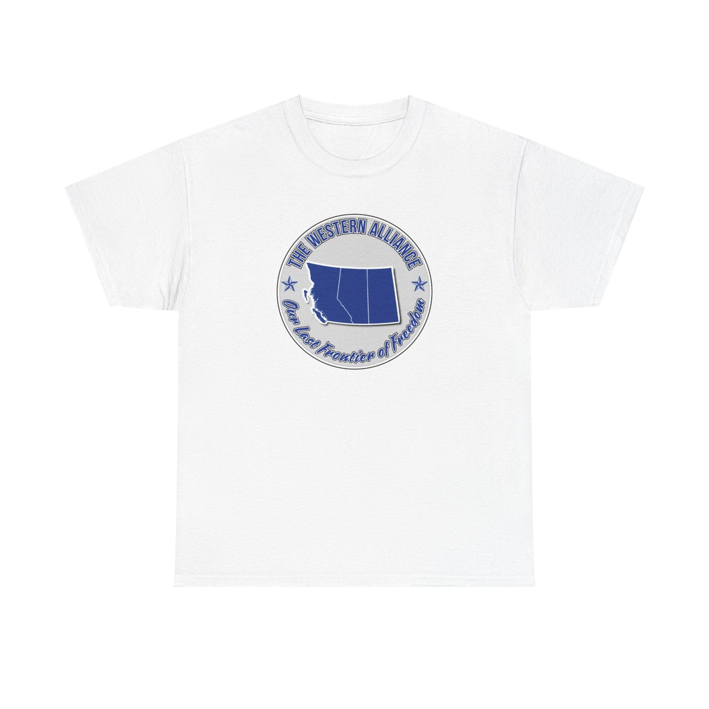 "Western Alliance, Blue" T-shirt