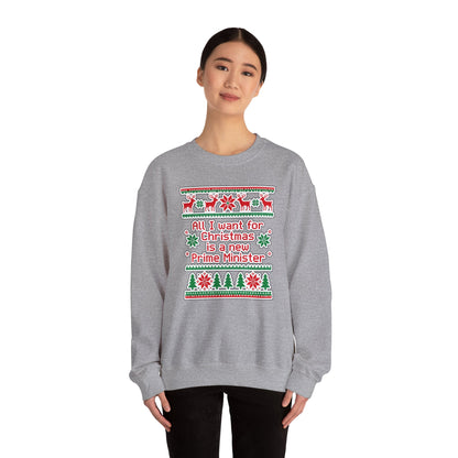 "New Prime Minister" Christmas Crewneck