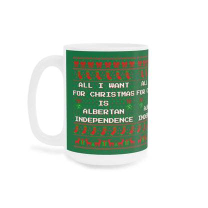 "Alberta Independence" Xmas Mug
