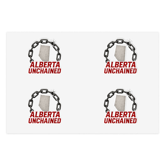 Alberta Unchained Sticker Pack of 4