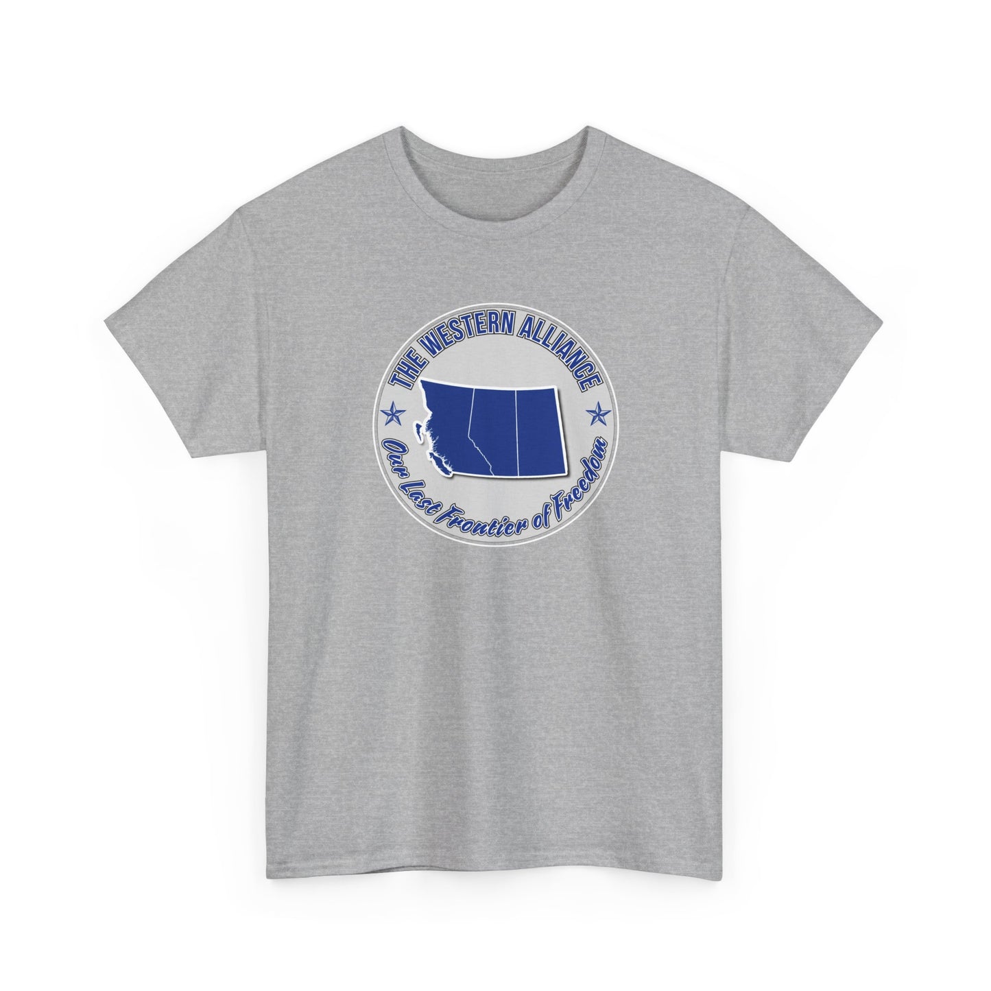 "Western Alliance, Blue" T-shirt