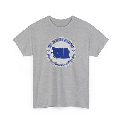 "Western Alliance, Blue" T-shirt