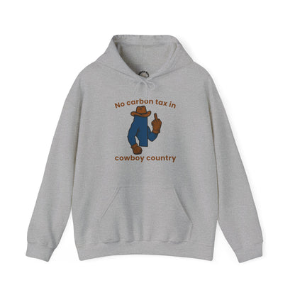 "No Carbon Tax in Cowboy Country" Hoodie