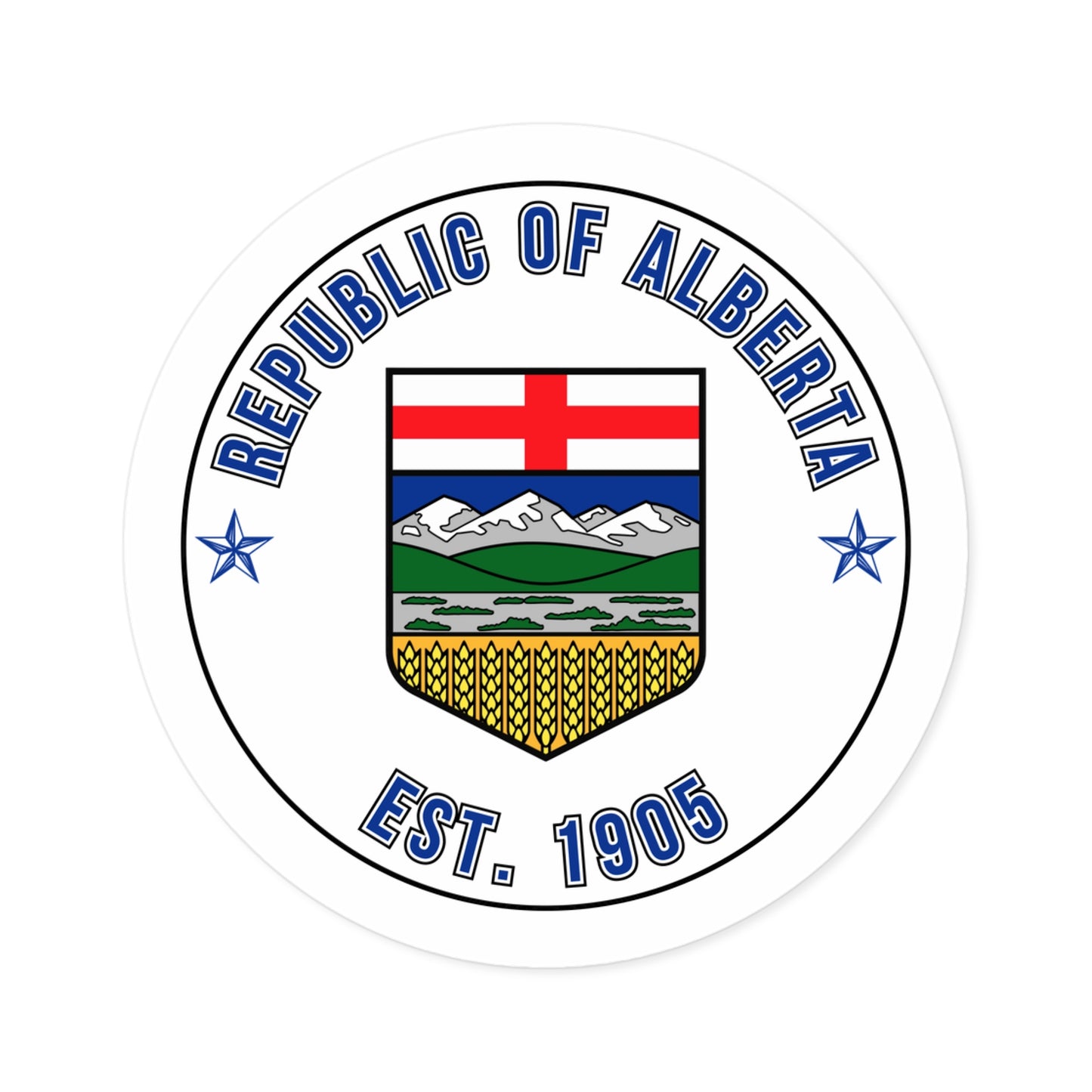 "Republic of Alberta" Round Sticker