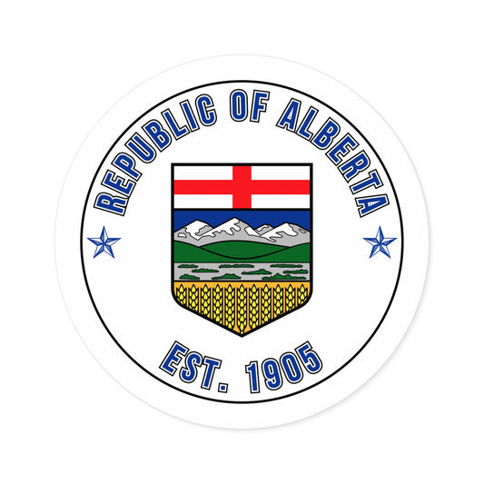 "Republic of Alberta" Round Sticker