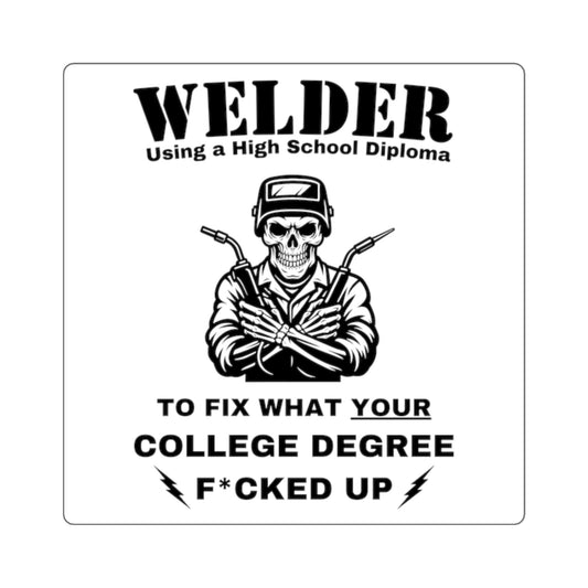 "Welder" Square Sticker